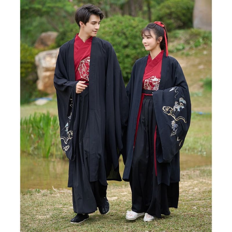 Couple Matching Traditional Chinese Costume Embroidered