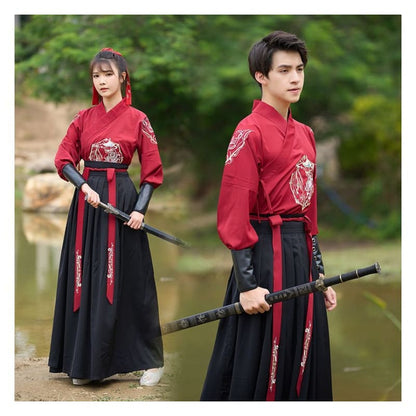 Couple Matching Traditional Chinese Costume Embroidered