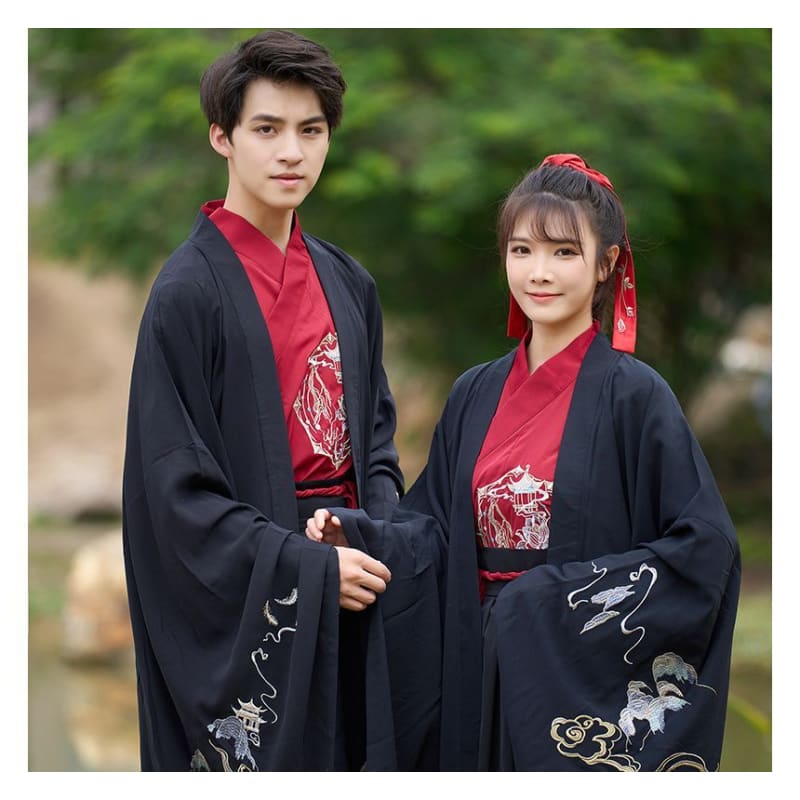 Couple Matching Traditional Chinese Costume Embroidered