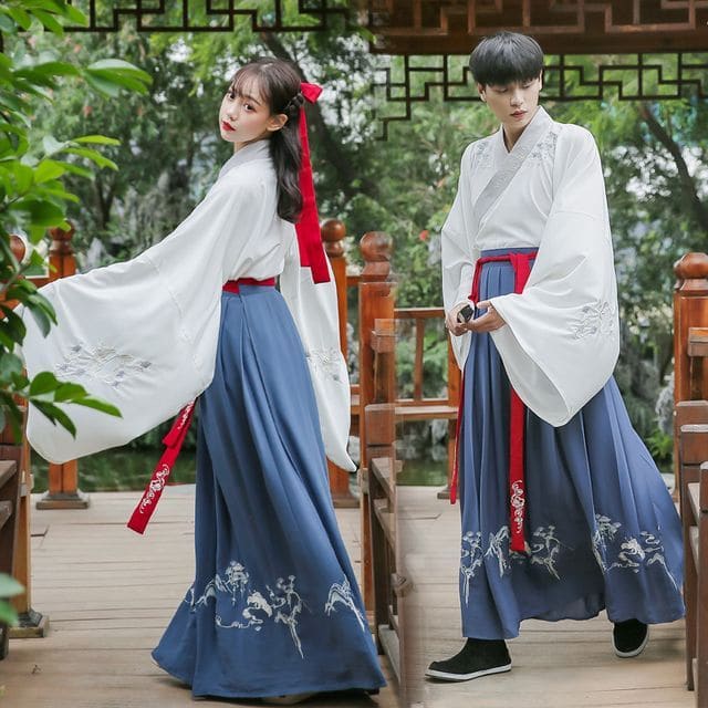 Couple Matching Traditional Chinese Embroidered Open Front