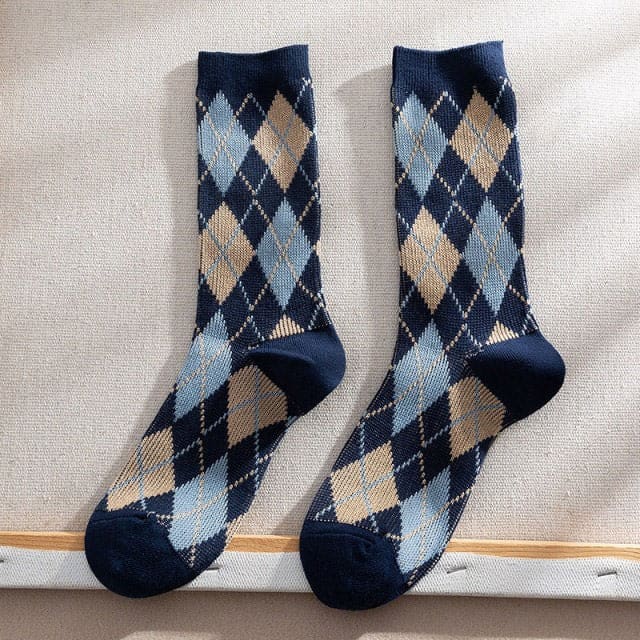 Cozy Argyle Socks - Socks