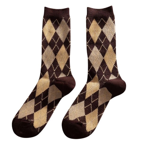 Cozy Argyle Socks - Socks