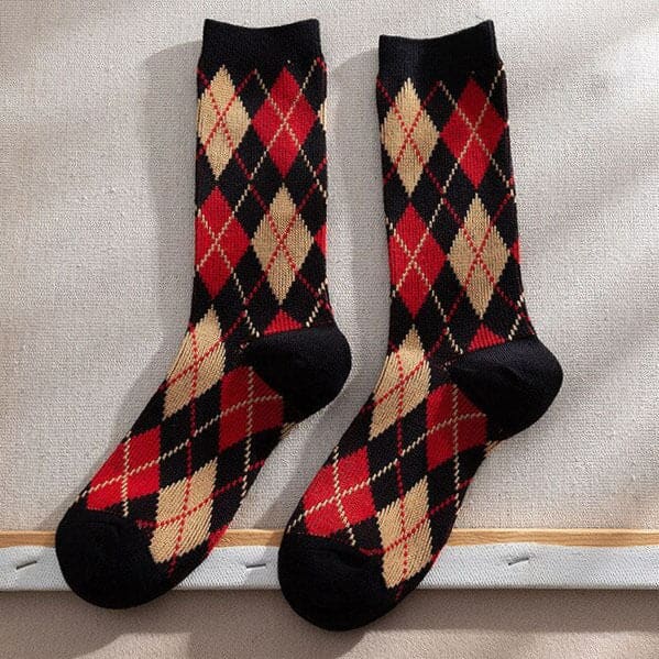 Cozy Argyle Socks - Socks