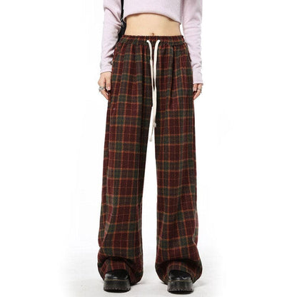 Cozy Vintage Plaid Pants - Pants