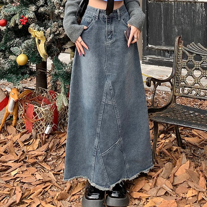 Craft Denim Long Skirt - Skirt