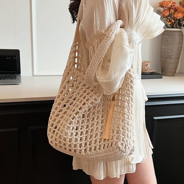 Crochet Plain Tote Bag