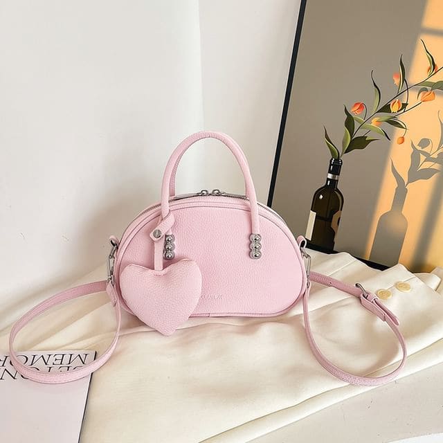 Crossbody Bowler Bag - Pink / One Size