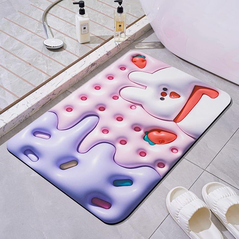 Cute 3D Effect Kawaii Bath Mat ON815 - D / 40*60cm *3.5mm