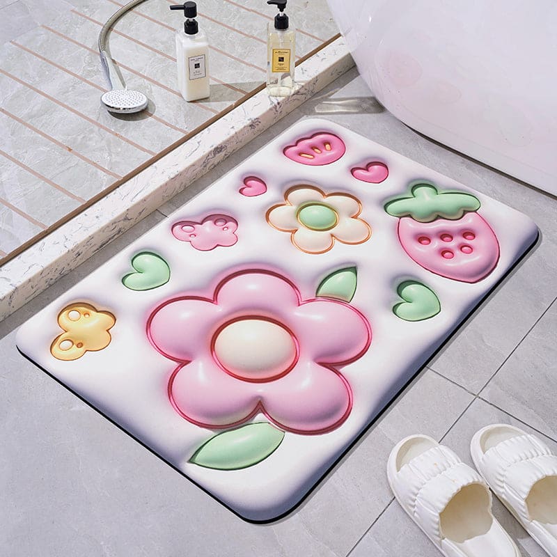 Cute 3D Effect Kawaii Bath Mat ON815 - E / 40*60cm *3.5mm