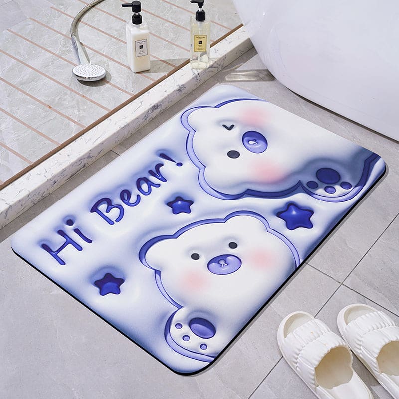 Cute 3D Effect Kawaii Bath Mat ON815 - H / 40*60cm *3.5mm