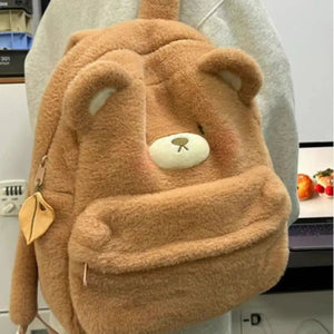 Kawaii Aesthetic Y2K Cute Fairy Cute Bear Plush Backpack MK Kawaii Store