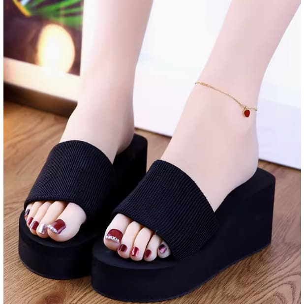 Cute Black Bow Sweet Chic Sandals ON880 - Black (no bow) /