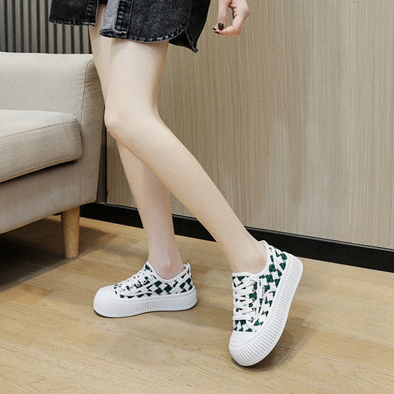 Cute Black White Candy Diamond Sneakers ON871 - shoes