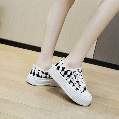 Cute Black White Candy Diamond Sneakers ON871 - shoes