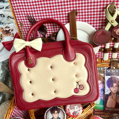 Cute Bow Cherry Shoulder Crossbody Bag