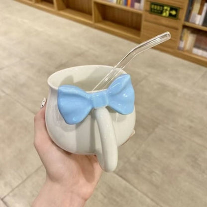 Cute Bow Mugs ON1457 - Blue / 201-300ml