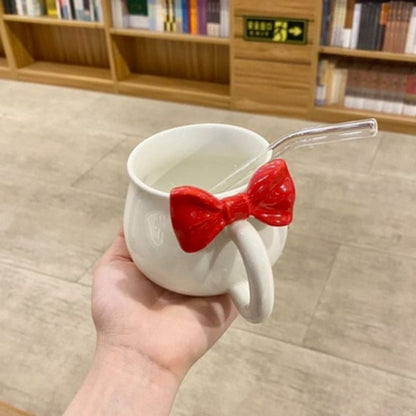 Cute Bow Mugs ON1457 - Red / 201-300ml