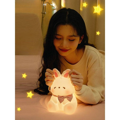 Cute Bread Rabbit Pat Lamp Night Light - Lamp