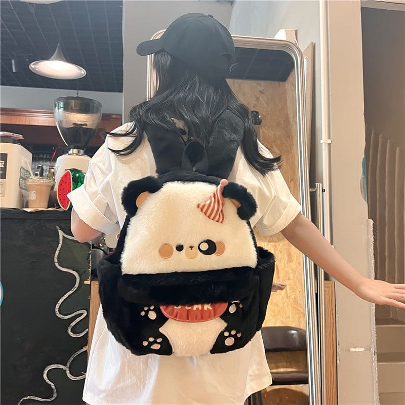 Cute Brown Bear Plush Backpack