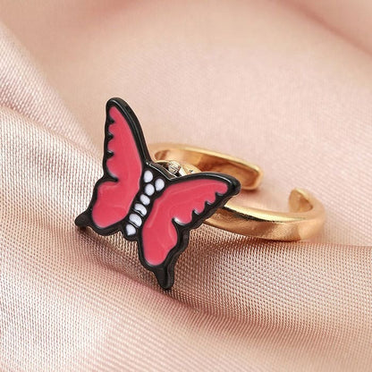 Cute Butterfly Opening Ring - ring