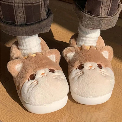 Kawaii Aesthetic Y2K Cute Fairy Cute Cat Cotton Slippers MK Kawaii Store