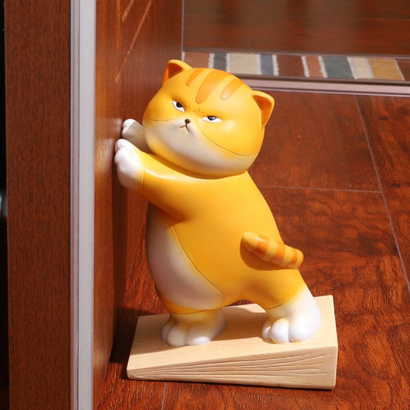 Cute Cat Door Stopper Wedge