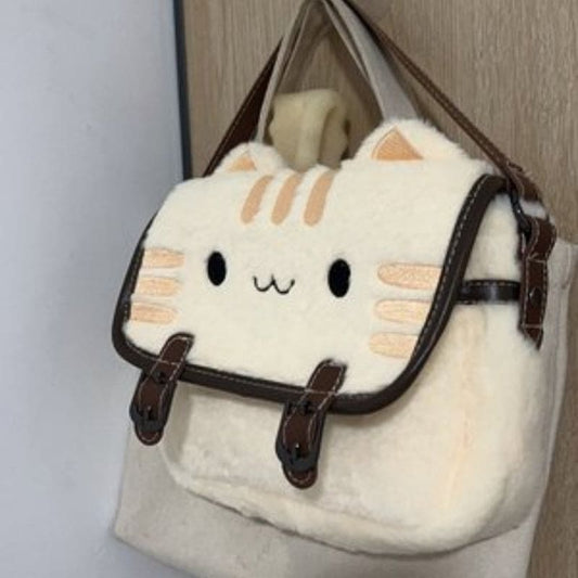 Cute Cat Furry Mini Bag