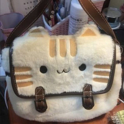 Cute Cat Furry Mini Bag