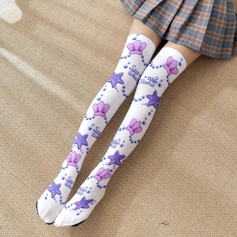 Cute Chic Star Print Lolita Stockings