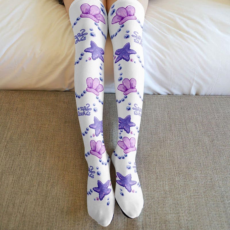 Cute Chic Star Print Lolita Stockings