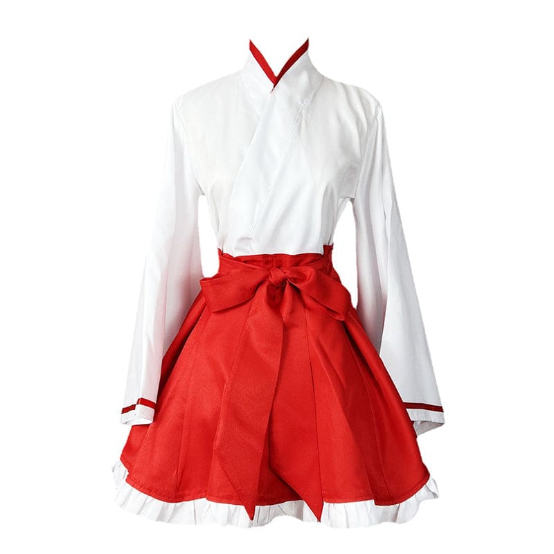 Cute Cosplay Big Bow Kimono Two Pieces Set - Two Pieces Set