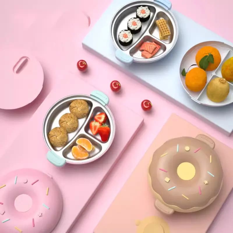 Cute Donut Stainless Steel Lunch Bento Box