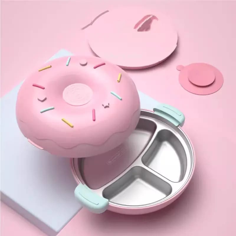 Cute Donut Stainless Steel Lunch Bento Box