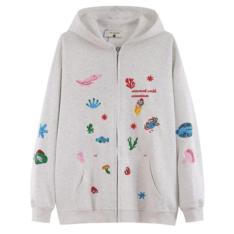 Cute Embroidery Hoodie - Hoodie