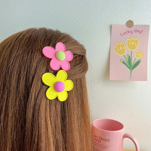 Cute Flower Abstract Hair Clips - Other