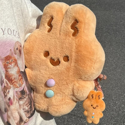 Cute Gingerbread Rabbit Pillow - Lovesickdoe - 40cm