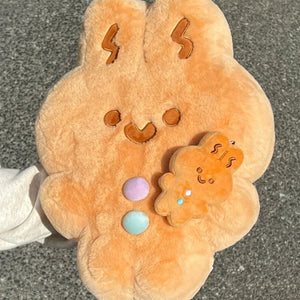 Cute Gingerbread Rabbit Pillow - Lovesickdoe - 40cm