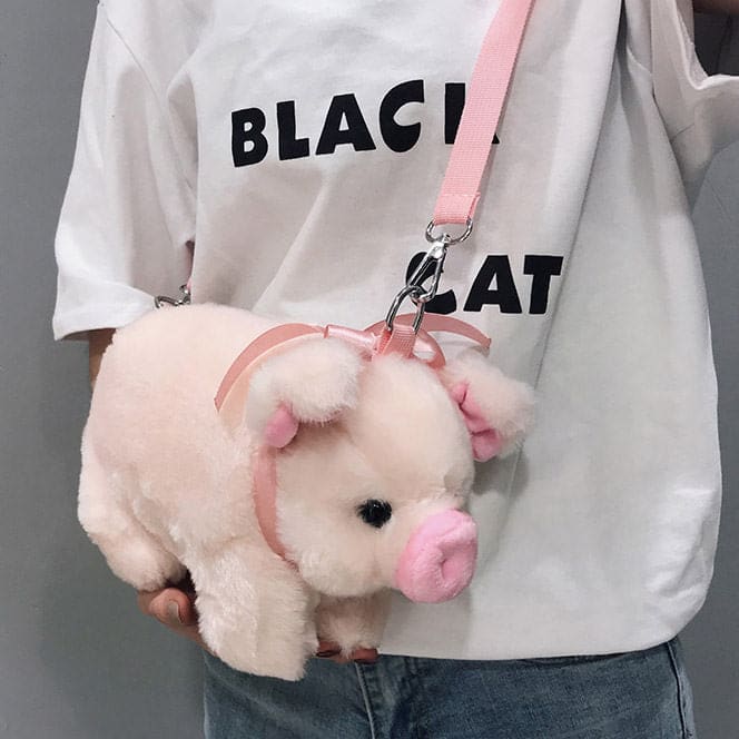 Cute Mini Pig Shoulder Bag - Standart / Pink - Handbags