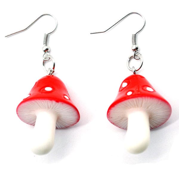 Cute Mushroom Earrings - earrings