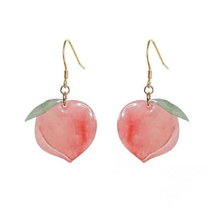 Cute Peach Earrings - Standart / Peach - earrings