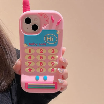 Cute Pink Cellphone Silicone Phone Case