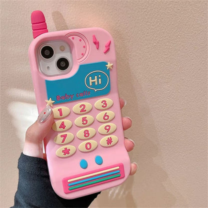 Cute Pink Cellphone Silicone Phone Case