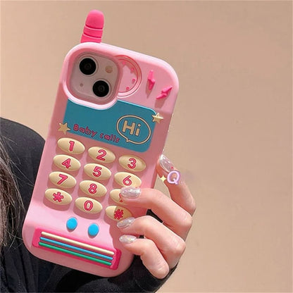 Cute Pink Cellphone Silicone Phone Case - For iPhone 11