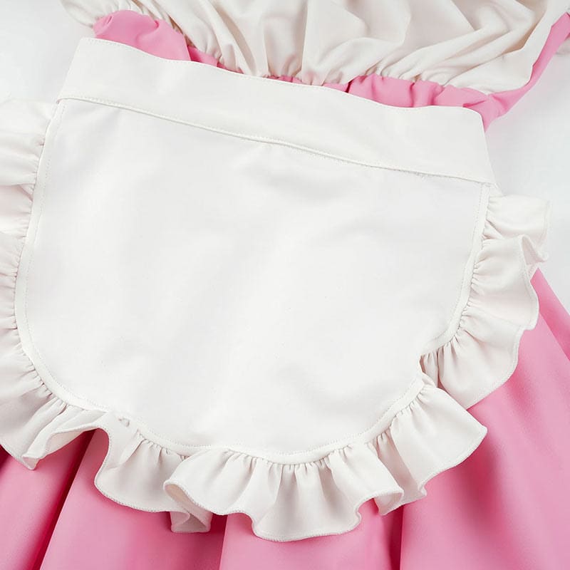 Cute Pink Sexy Maid Uniform Lingerie Dress - Pink / One Size