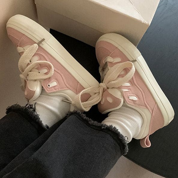 Cute Pink Sneakers - Sneakers