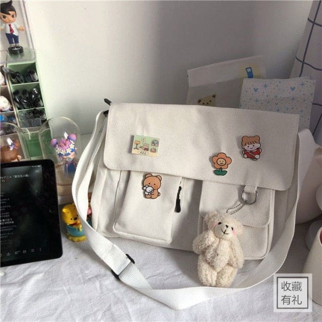 Cute Printed Sweet Shoulder Canvas Bag MK16592