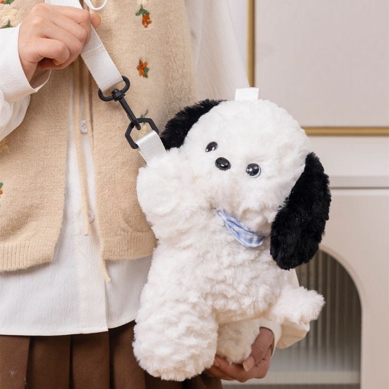 Cute Puppy Doll Backpack - White