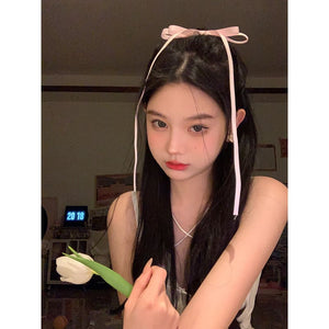 Cute Ribbon Bow Clip - Pink - hair clips