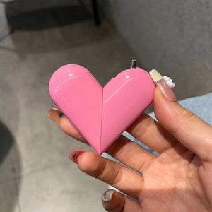 Cute Rotating Heart Lighter - pink