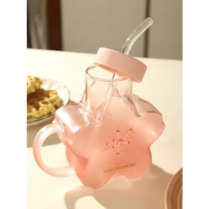 Cute Sakura Pink Cherry Blossom Water Bottle ON1092 MK Kawaii Store